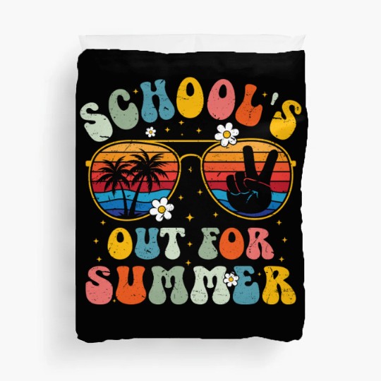 Schools Out For Summer Last Day Of School Duvet Covers