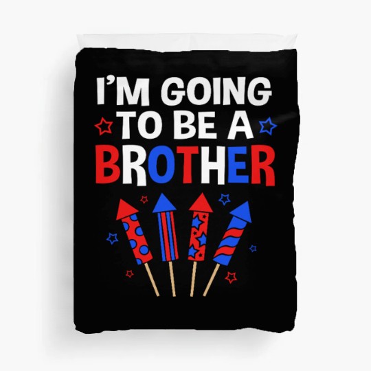 4th Of July Gender Reveal Party Brother Duvet Covers