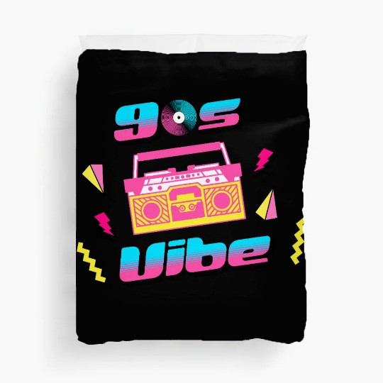 90s Vibe Retro Nostalgia Boombox Duvet Covers