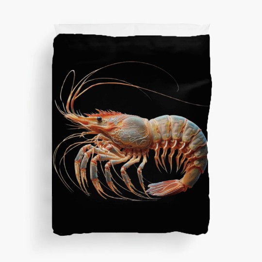 Ocean Elegance : The Grace of a Shrimp Duvet Covers