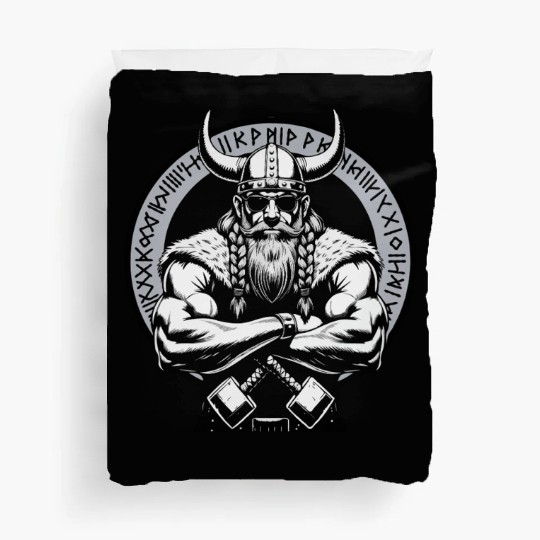 Viking Warrior Man Odin Thor Norman Walhalla Duvet Covers