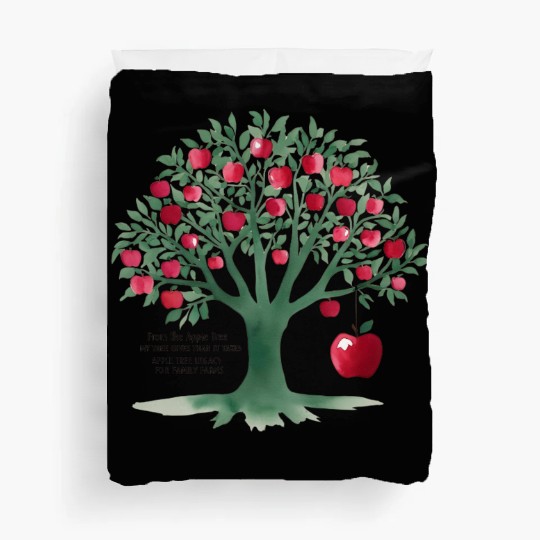 From the apple tree all beginnings Duvet Covers