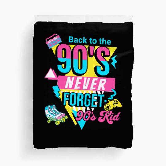 Back To The 90s Retro Nostalgia 90s Kid Duvet Covers