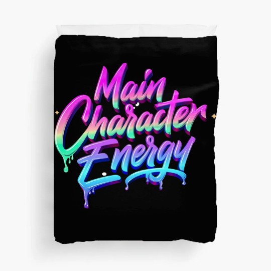 Main Character Energy - Bold & Vibrant Statement Duvet Covers
