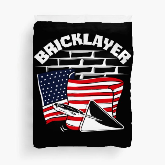 Bricklayer American Pride Flag Design Duvet Covers