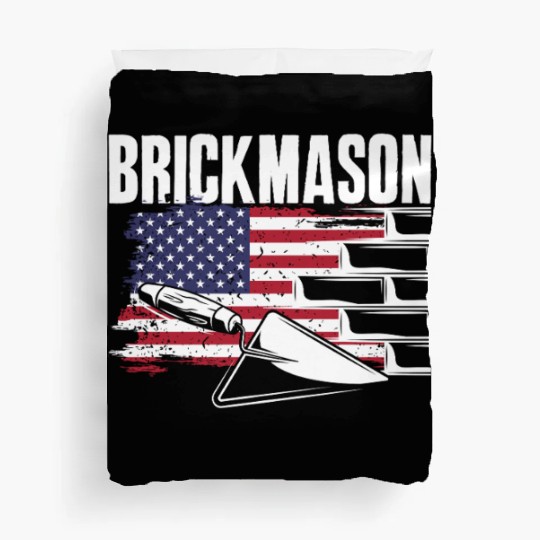 Bricklayer Brickmason American Pride Duvet Covers
