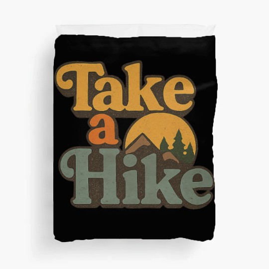Take A Hike Retro Mountain Duvet Covers