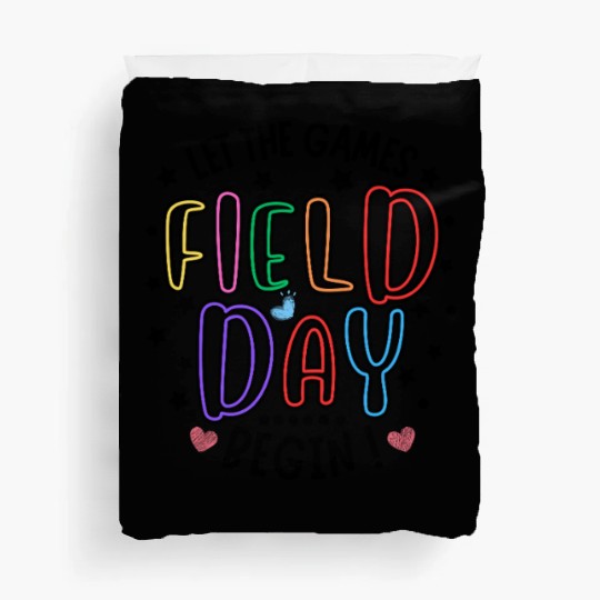Let The Games Begin Field Day Teacher Student Duvet Covers