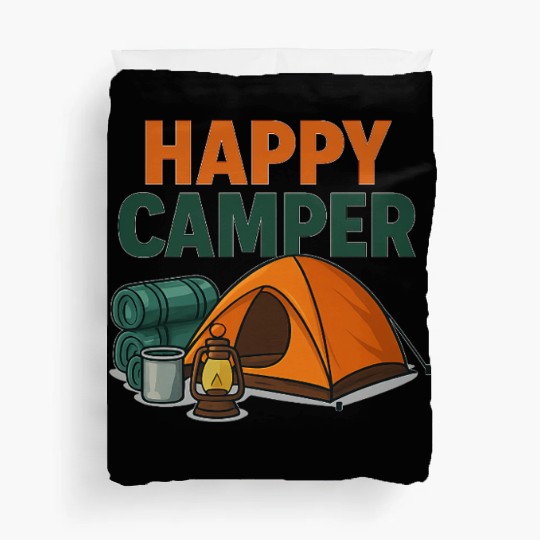 Happy Camper – Cozy Camping Vibes Duvet Covers