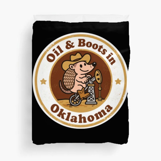 Oil Boots Oklahoma Vintage Artwork Duvet Covers