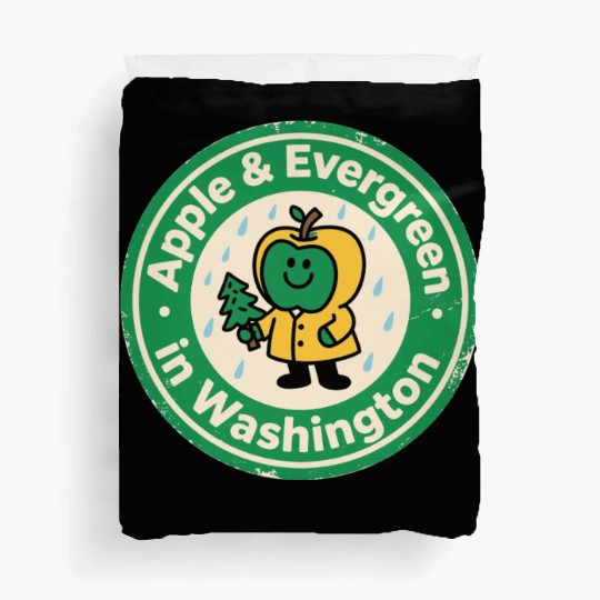 Pacific Northwest Charm Washington Vintage Apple Duvet Covers