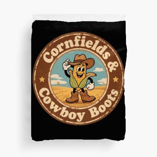 Heart of Nebraska Cornfield Charm Vintage Style Duvet Covers