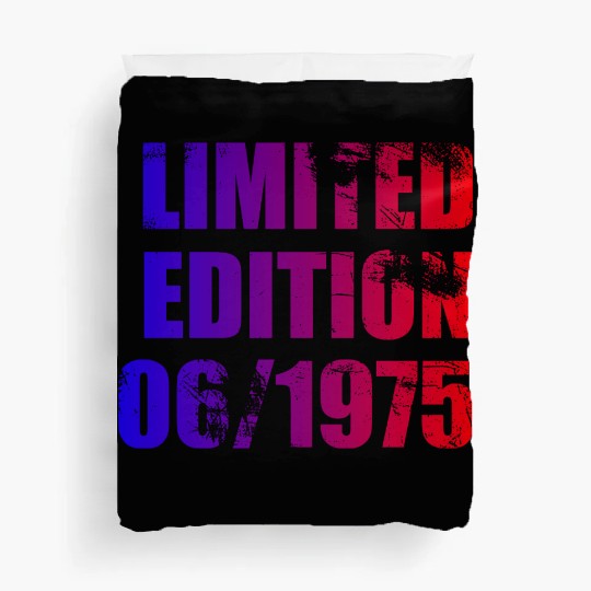 50th birthday Limited Edition 06/1975 Duvet Covers
