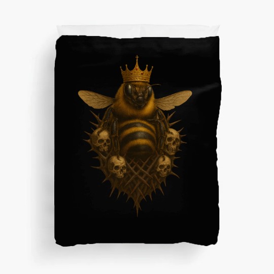 Queen Bee - Gothic Insect Ruler Duvet Covers
