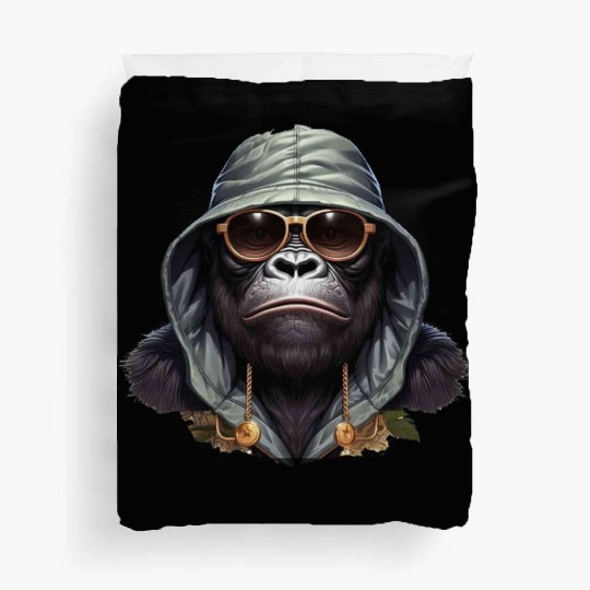 "Street King Gorilla Duvet Covers – Urban Hip-Hop Power