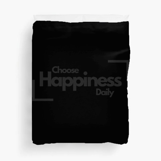 Choose Happiness Bold Design - Modern Minimalist Duvet Covers
