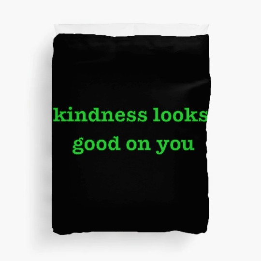Kindness Looks Good on You – Playful Green Bold Duvet Covers