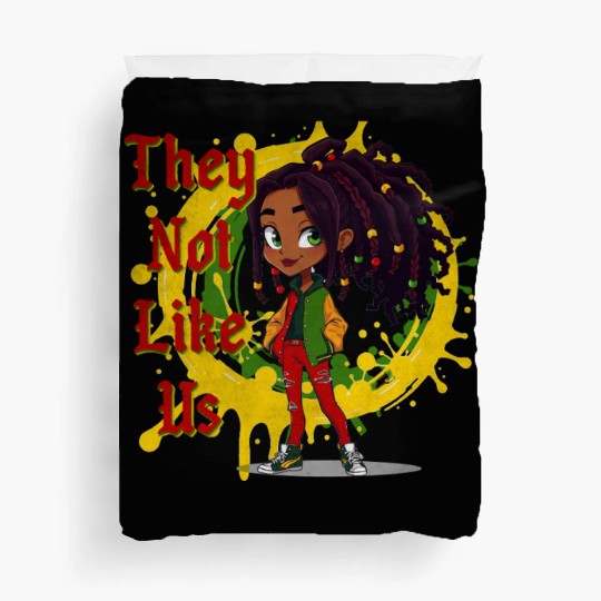 They Not Like Us Black History Melanin African Duvet Covers