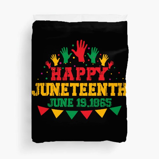 Happy juneteenth june 19 1865 Duvet Covers
