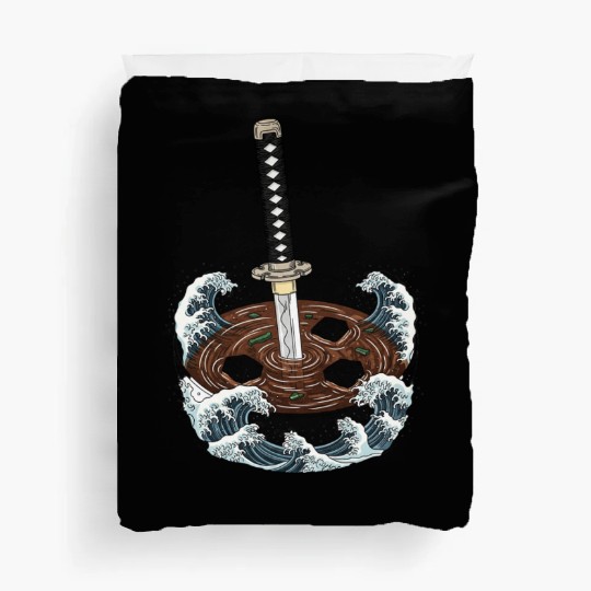 Katana Miso Bowl: Samurai Soup Duvet Covers