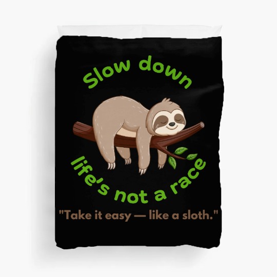Take It Slow – Sloth Vibe Duvet Covers for Kids & Youth