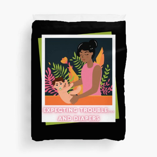 First Time Mom Vibes – Expecting Mother Duvet Covers