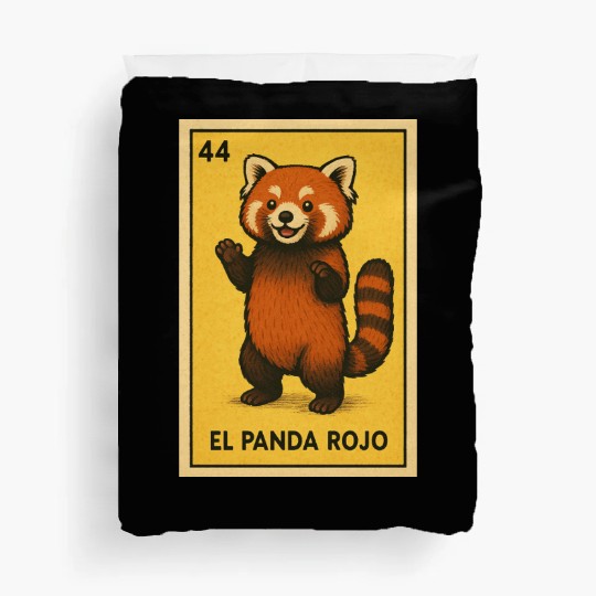 EL PANDA ROJO - THE RED PANDA - LA LOTERÍA Duvet Covers