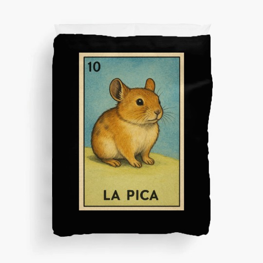 LA PICA - THE ROCK RABBIT - LA LOTERÍA Duvet Covers