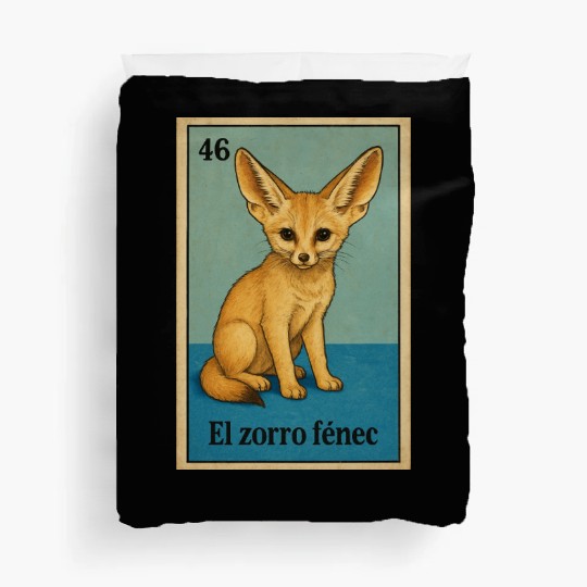 EL ZORRO FÉNEC - THE FENNEC FOX - LA LOTERÍA Duvet Covers
