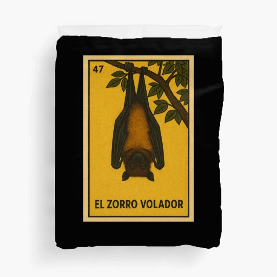 EL ZORRO VOLADOR - THE FLYING FOX - LA LOTERÍA Duvet Covers