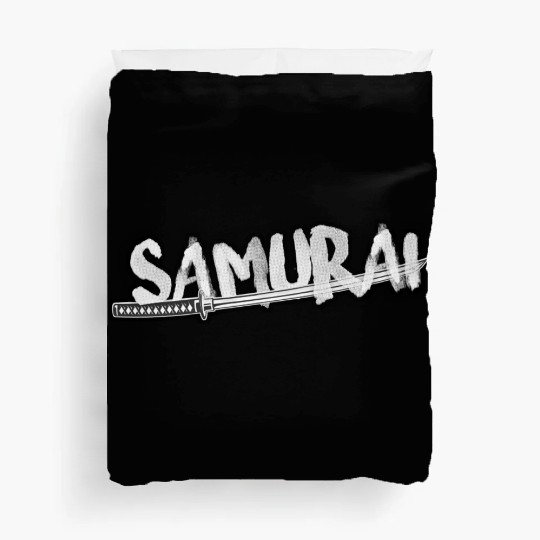 Samurai katana Duvet Covers