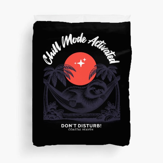 Chill Mode Activated – Sloth Hammock Paradise Duvet Covers