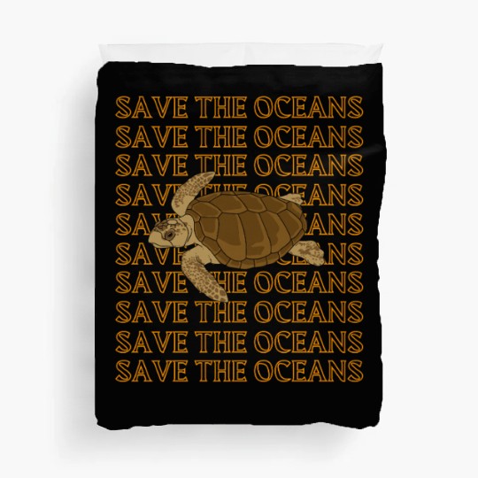 Guardian Turtle Ocean Reverence Art Duvet Covers