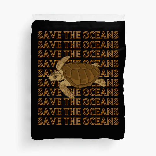 Guardian Turtle Ocean Reverence Art Duvet Covers