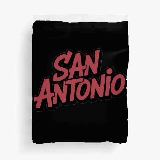 San Antonio Text Design Duvet Covers
