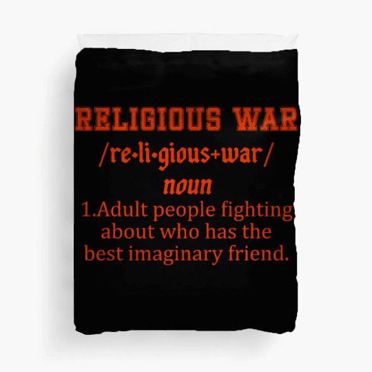 Religious war definition adult people fighting Duvet Covers
