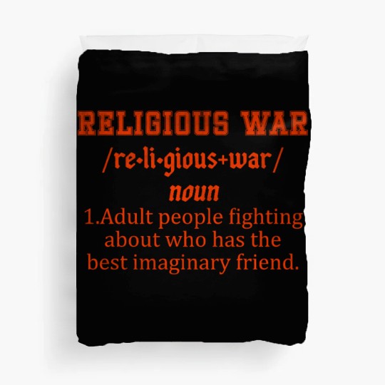 Religious war definition adult people fighting Duvet Covers