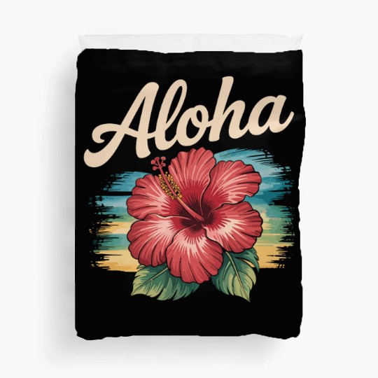 Hawaiian Aloha Hibiscus Flower Duvet Covers