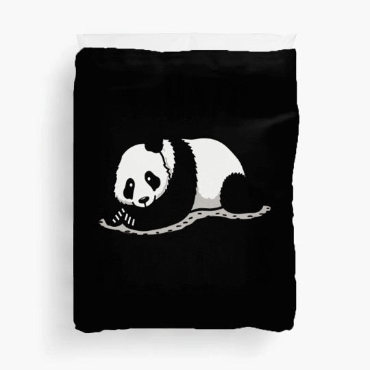 Panda I Hate Mornings Saying Duvet Covers