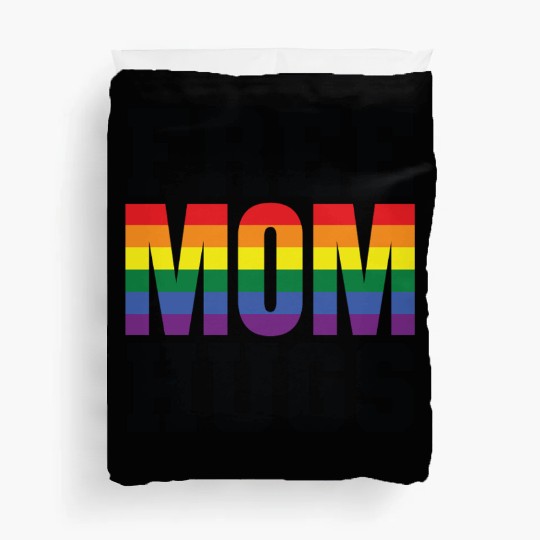 Free Mom Hugs LGBT Gay Duvet Covers