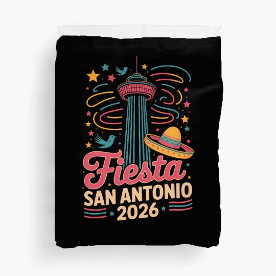 Funny San Antonio 2026 Fiesta Cinco De Mayo Tex Duvet Covers