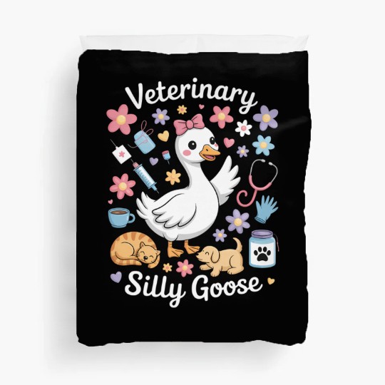 Veterinarian Silly Goose Veterinary Medicine Duvet Covers