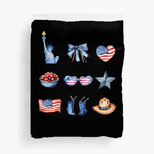 Christian God Says I Am Duvet Covers