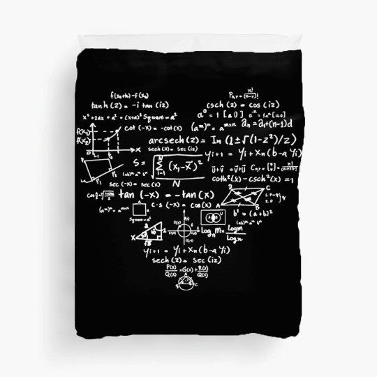 I Love Math Science Math Teacher Student Duvet Covers