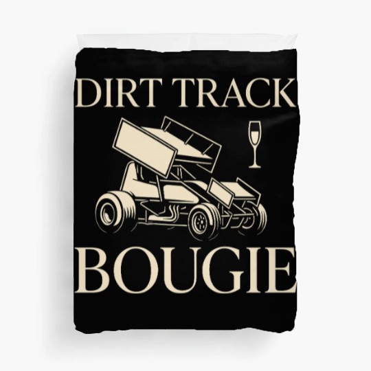 Sprint Car Racing Dirt Track Speed Oval Race Duvet Covers