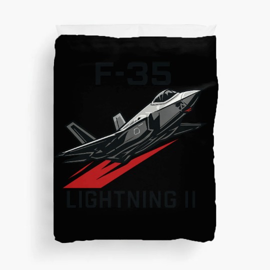 F-35 Lightning II Stealth Fighter Jet Art Duvet Covers