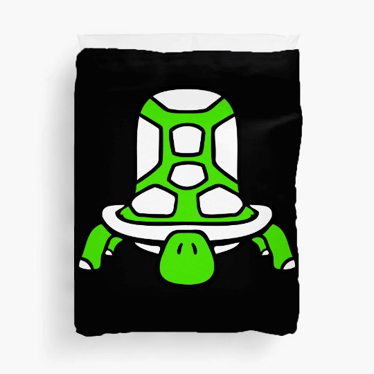Turtle cute big turtle shell sweet comic cartoon Duvet Covers