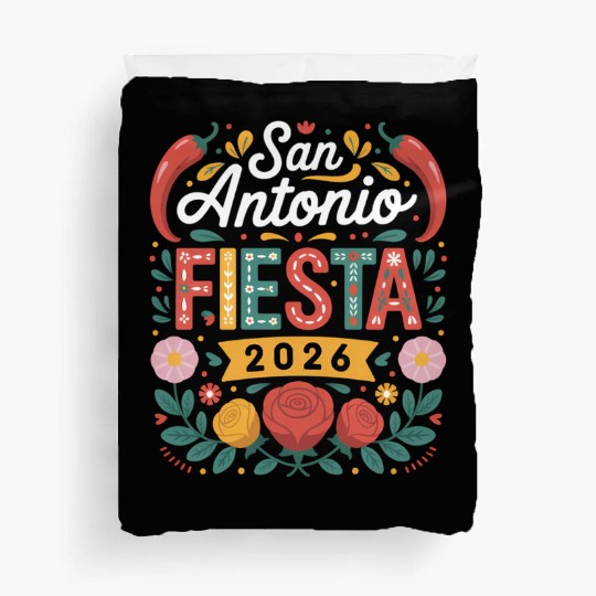 San Antonio 2026 Fiesta Cinco De Mayo Texas Duvet Covers