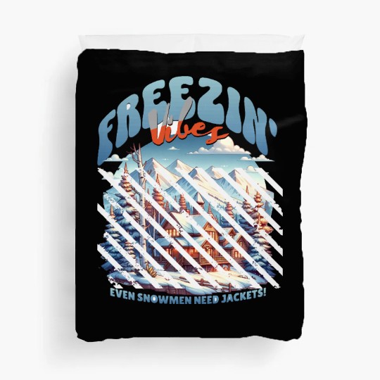 freezing vibes 01 Duvet Covers