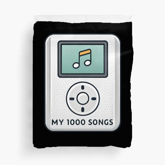 My 1000 Songs MP3 Player Retro 2000s Y2K Duvet Covers